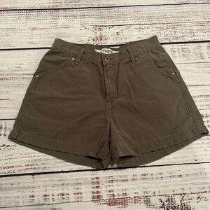 Mavi Women's Dark Brown Cargo Shorts